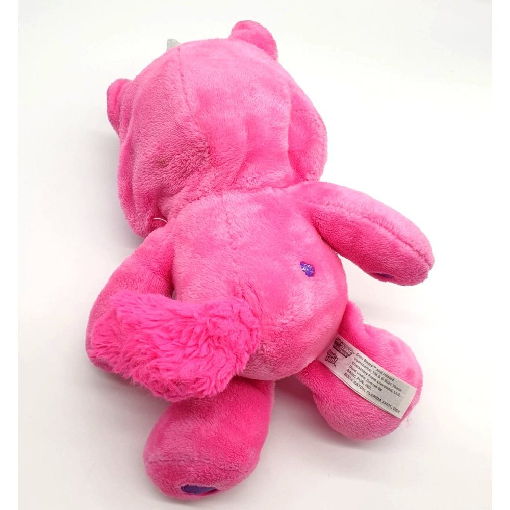 Share Bear Care Bear Plush Toy Unicorn Costume Purple Pink Hoodie Clean Gift - Picture 8 of 12